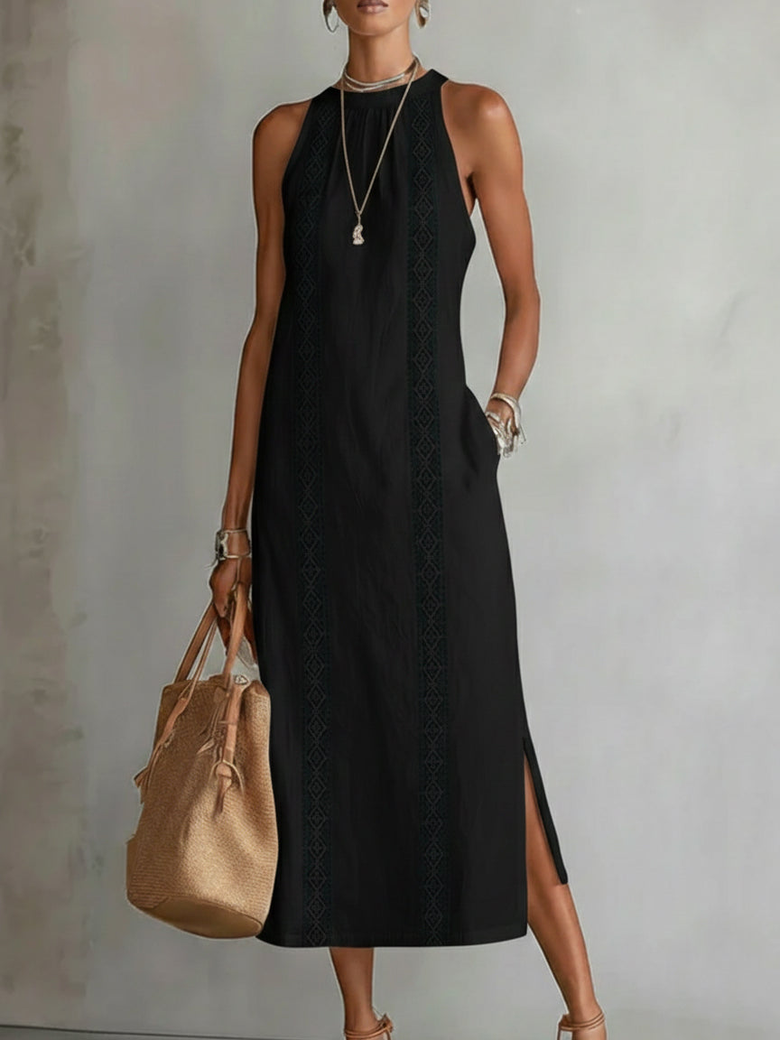 CLAIRE LYON | ROBE MIDI SANS MANCHES CHIC POUR FEMMES