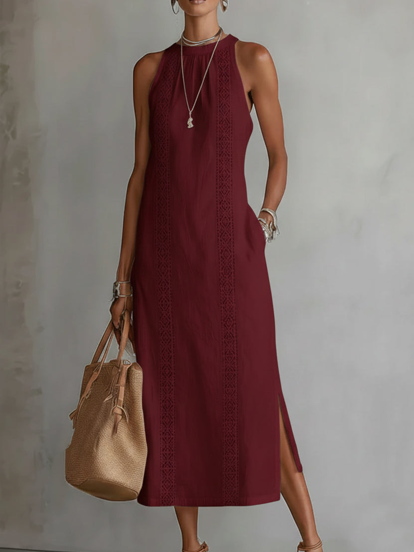 CLAIRE LYON | ROBE MIDI SANS MANCHES CHIC POUR FEMMES