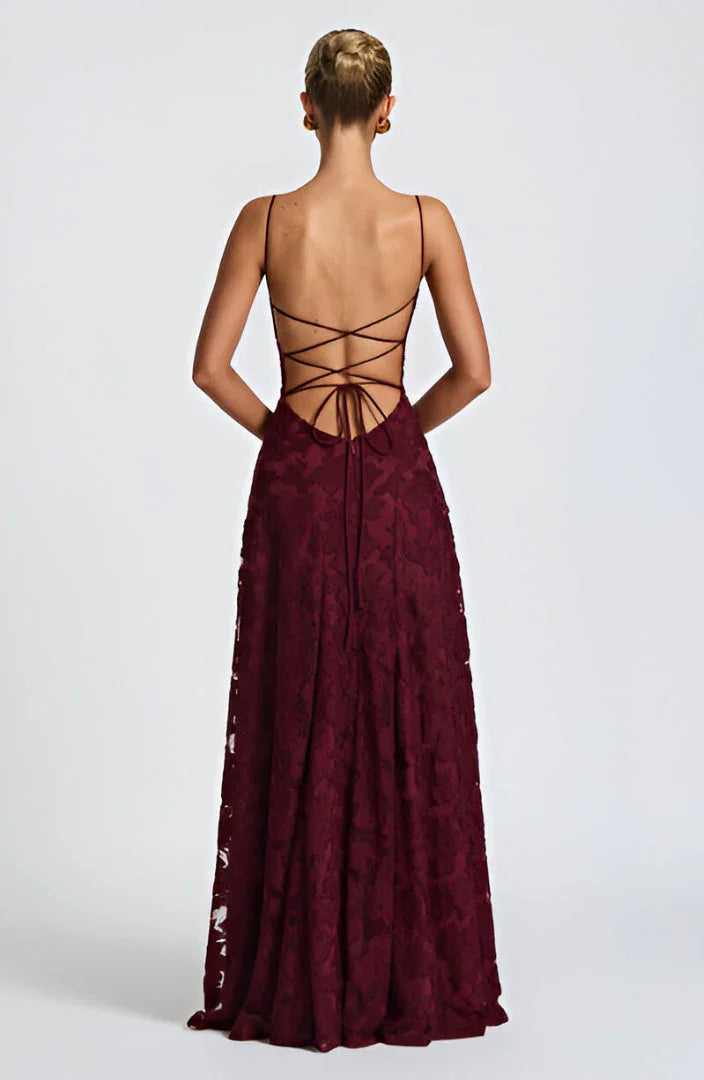 Robe longue femme à fines bretelles - Robe fleurie élégante à imprimé floral pour l’hiver