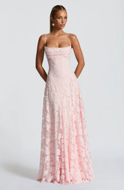 Robe longue femme à fines bretelles - Robe fleurie élégante à imprimé floral pour l’hiver