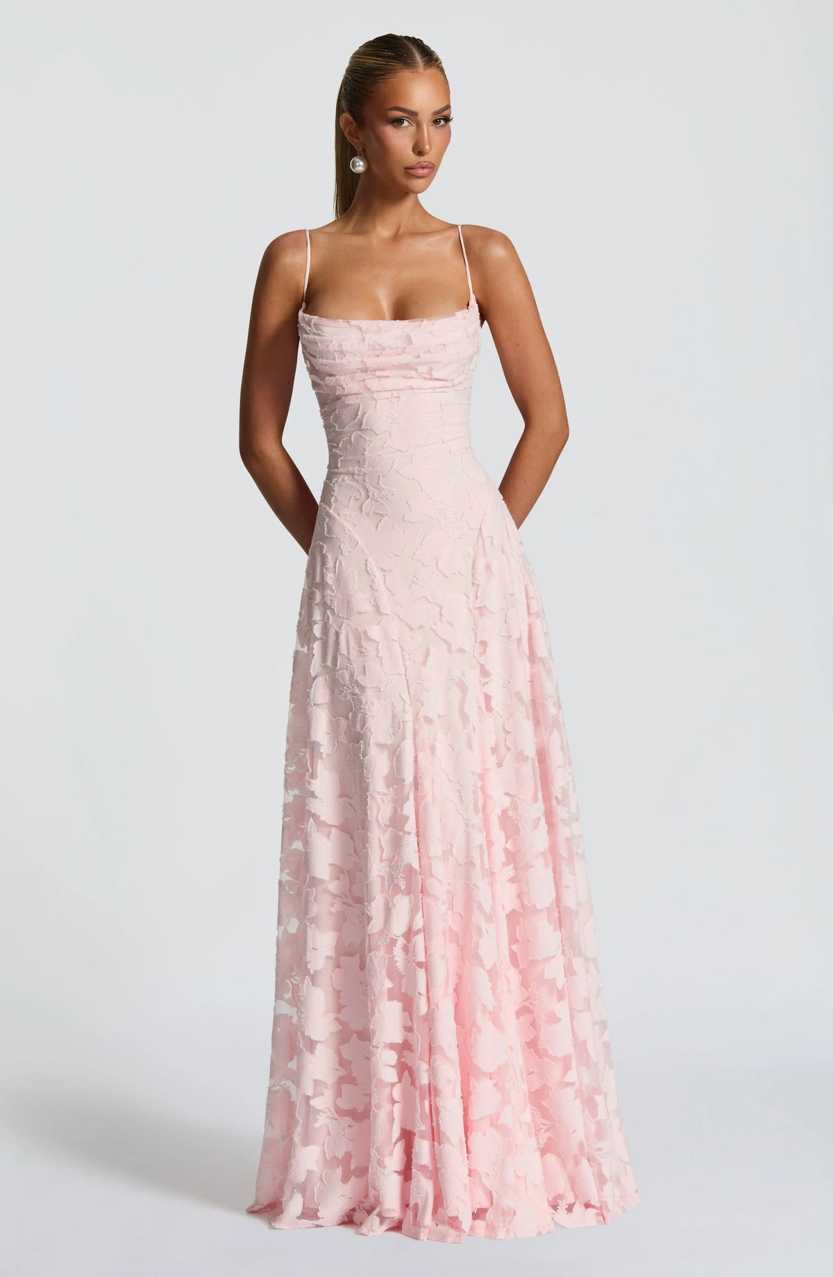 Robe longue femme à fines bretelles - Robe fleurie élégante à imprimé floral pour l’hiver