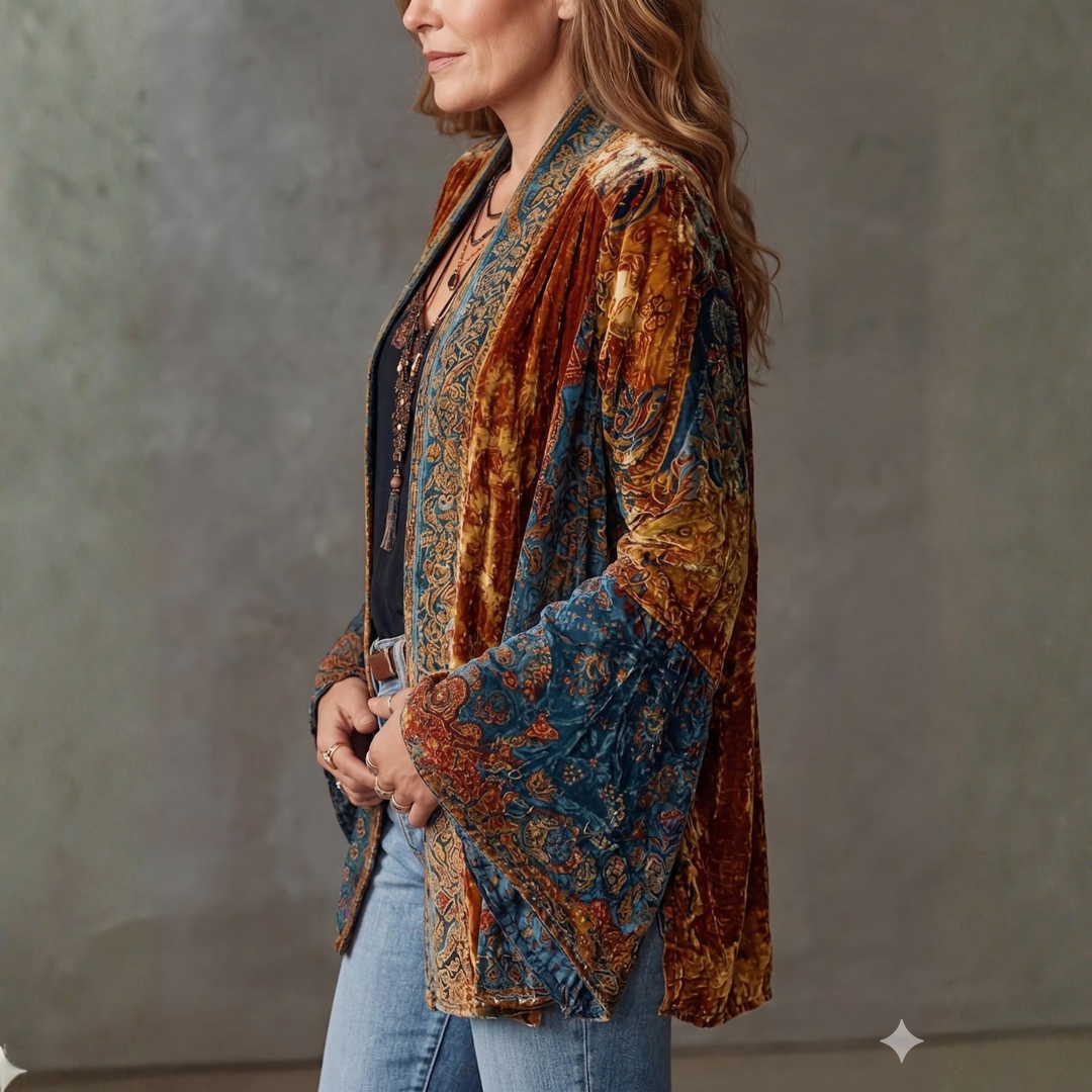 CLAIRE LYON | VESTE BOHO EN VELOURS POUR FEMMES