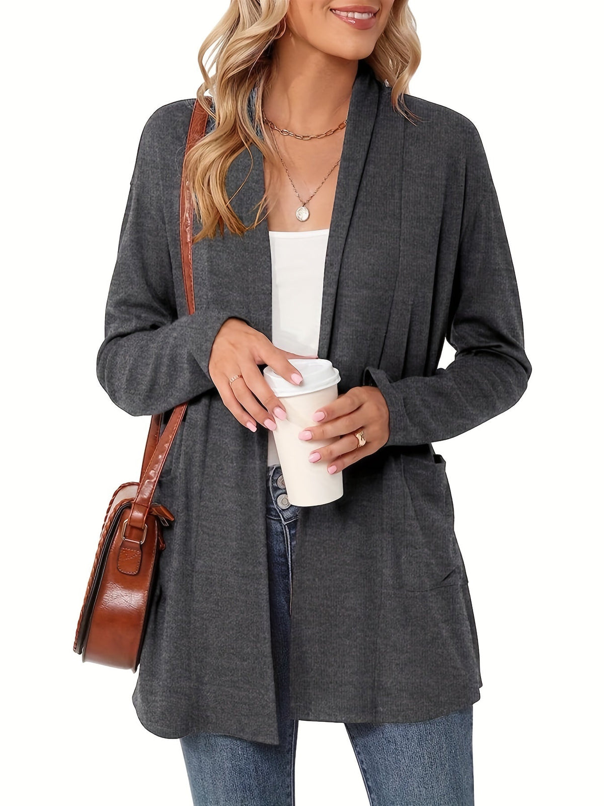 Sylvie - Cardigan Chic Long Ouvert