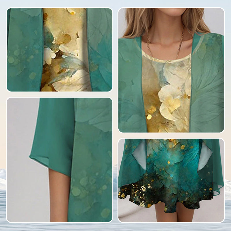 CLAIRE LYON | ROBE MIDI SUPERPOSÉE POUR FEMMES