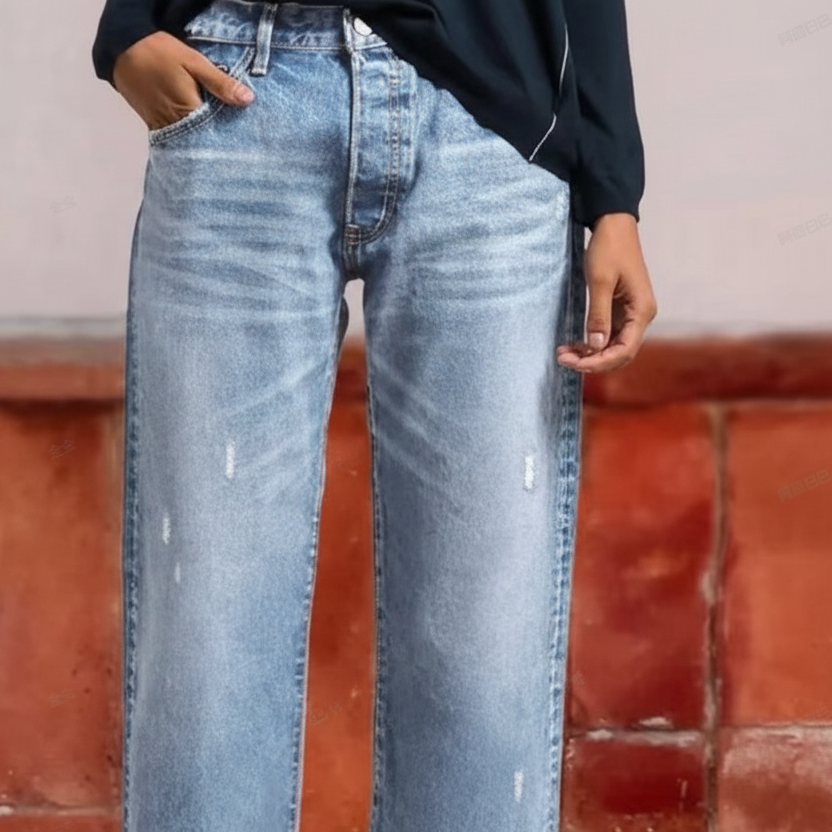 CLAIRE LYON | JEANS À JAMBES DROITES POUR FEMMES