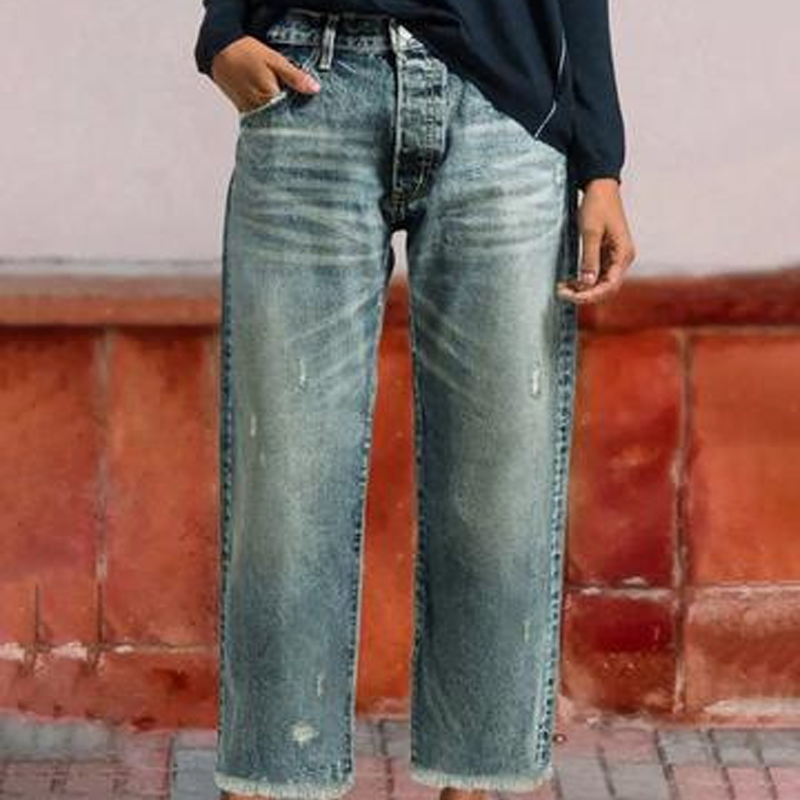CLAIRE LYON | JEANS À JAMBES DROITES POUR FEMMES