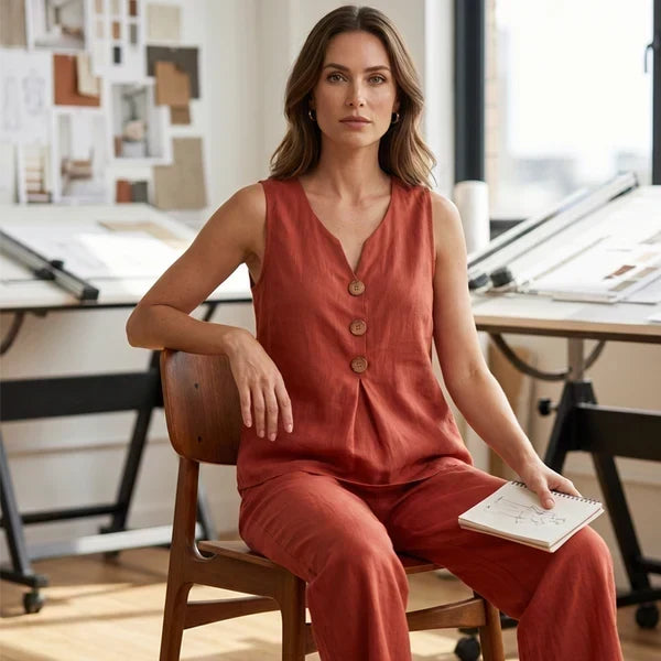 CLAIRE LYON | ENSEMBLE PANTALON DÉTENDU POUR FEMMES