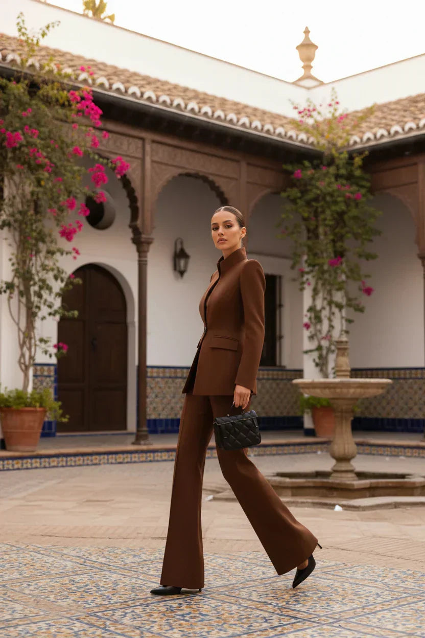 CLAIRE LYON | ENSEMBLE DE COSTUME FORMEL CHIC EN DEUX PIÈCES POUR FEMMES