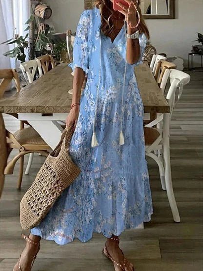 CLAIRE LYON | ROBE MIDI BOHO POUR FEMMES