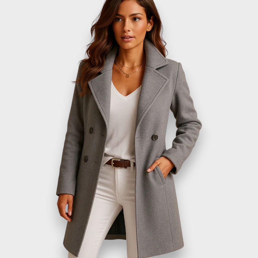 Manteau long en maille femme - Élégant et chaud