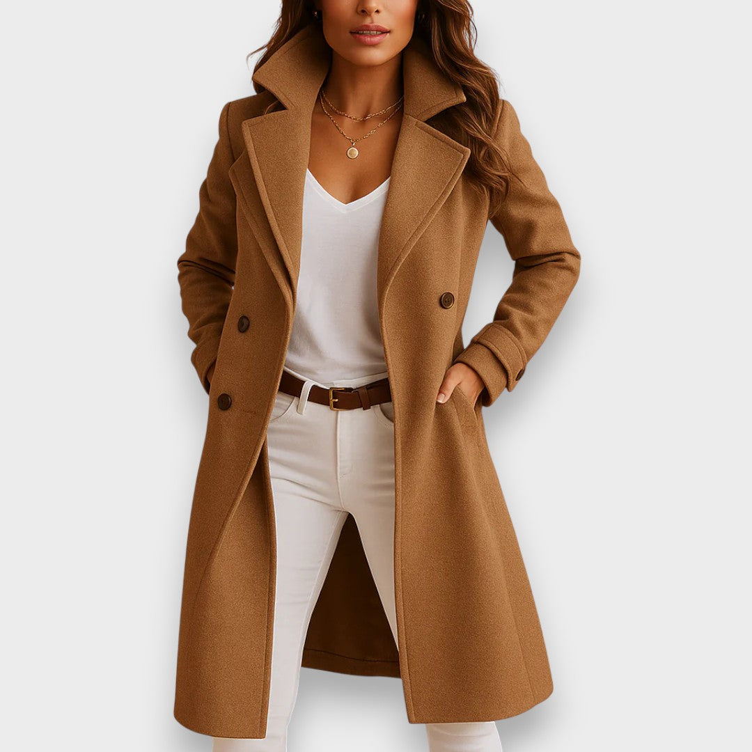 Manteau long en maille femme - Élégant et chaud