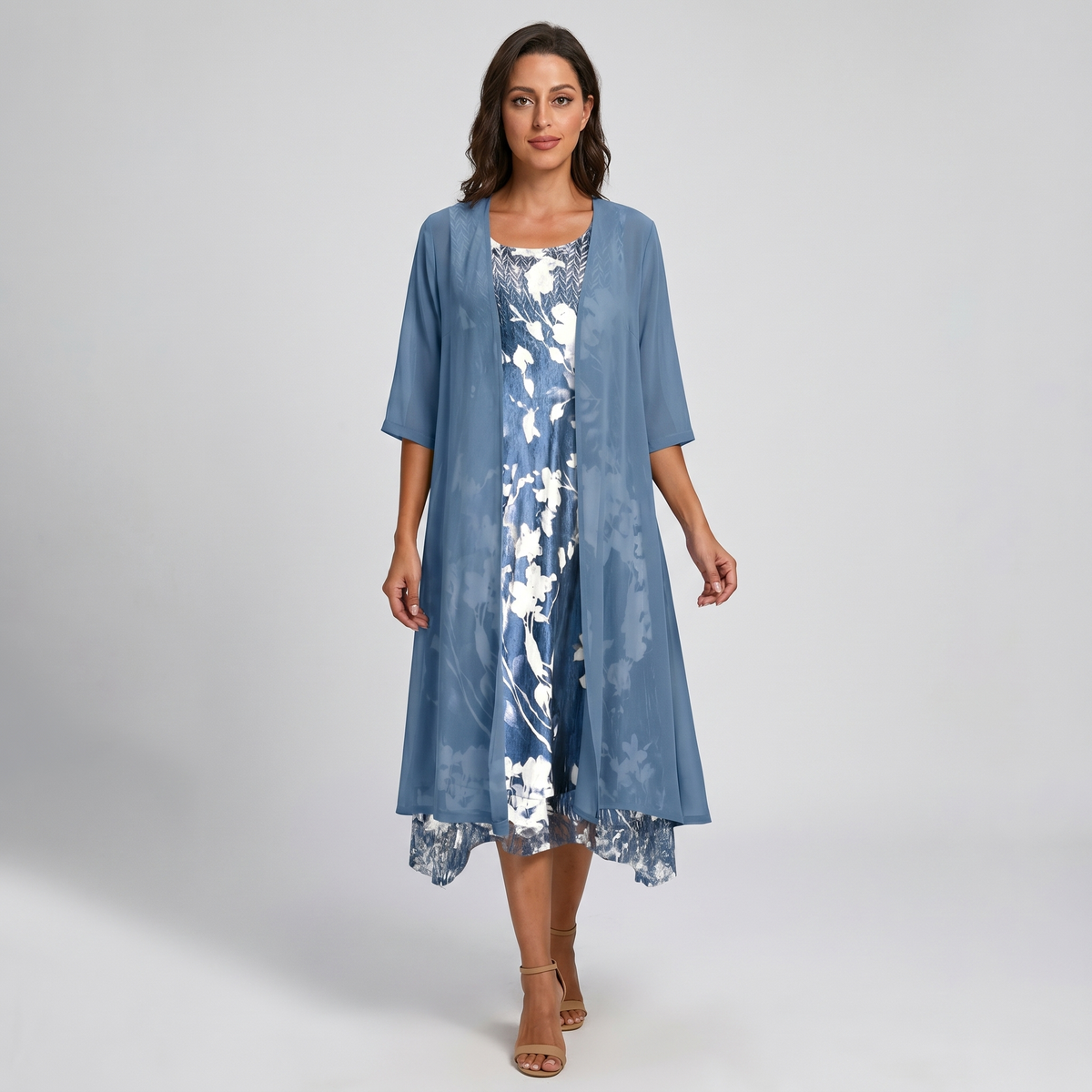 CLAIRE LYON | ROBE MIDI SUPERPOSÉE POUR FEMMES