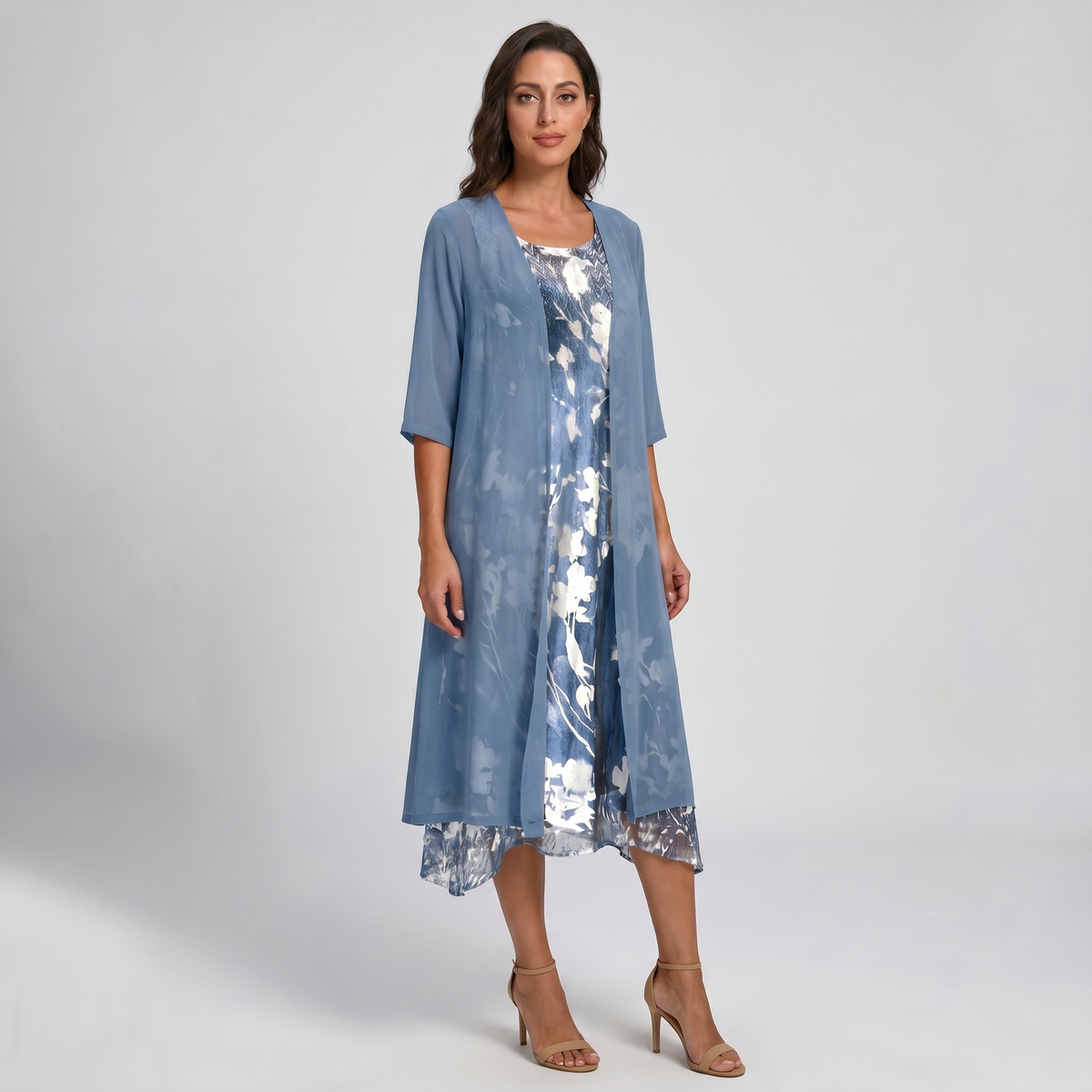 CLAIRE LYON | ROBE MIDI SUPERPOSÉE POUR FEMMES