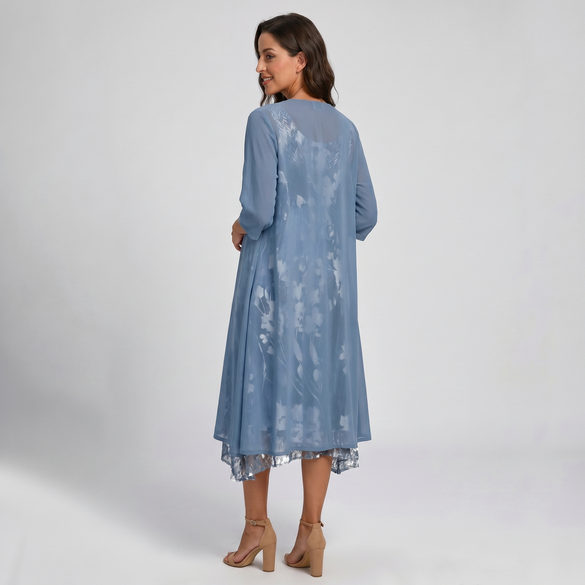 CLAIRE LYON | ROBE MIDI SUPERPOSÉE POUR FEMMES