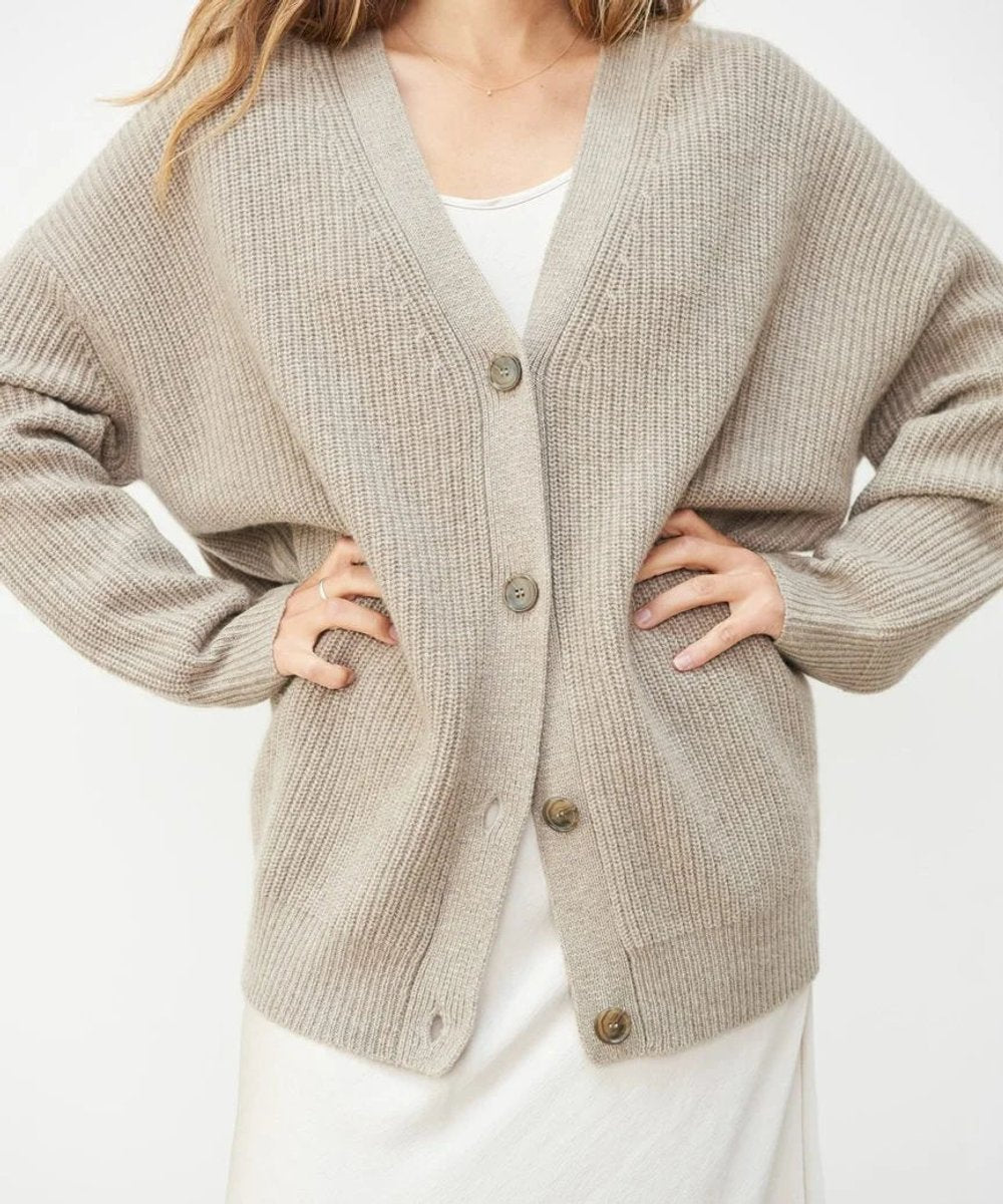 Émilie - Cardigan Raffiné Maille Col V