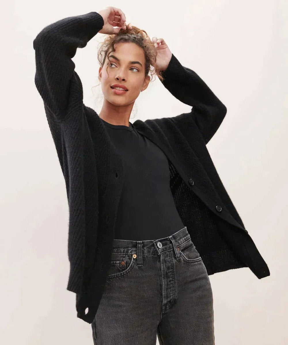 Émilie - Cardigan Raffiné Maille Col V