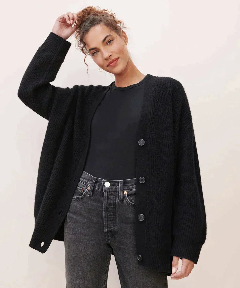Émilie - Cardigan Raffiné Maille Col V