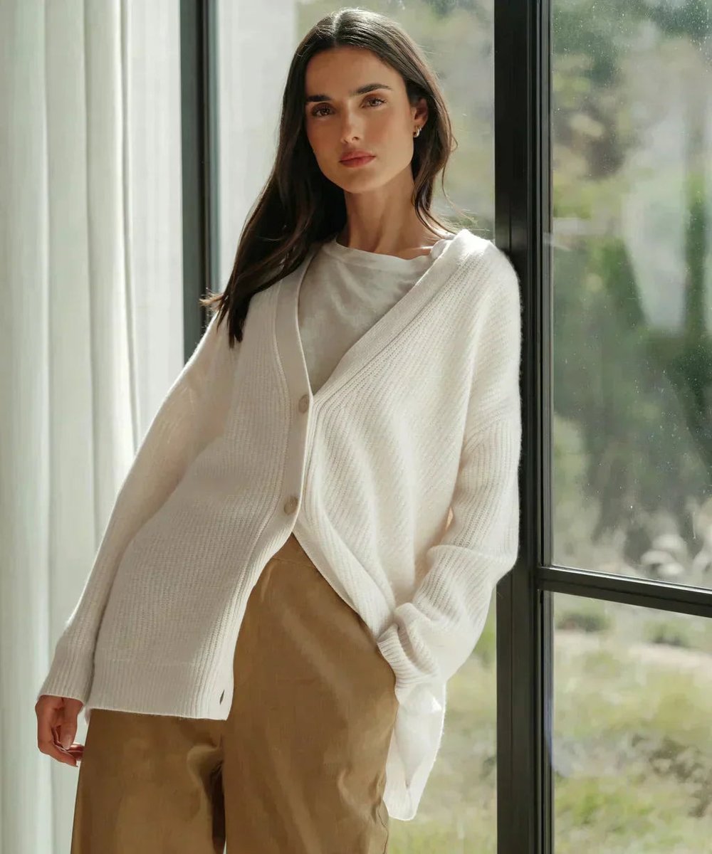Émilie - Cardigan Raffiné Maille Col V