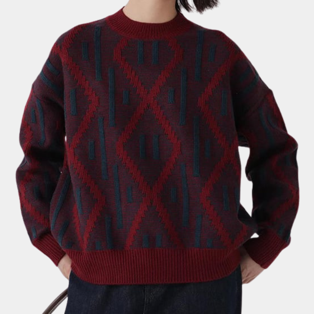 Camille - Pull Maille Oversize Maille Moderne Femme