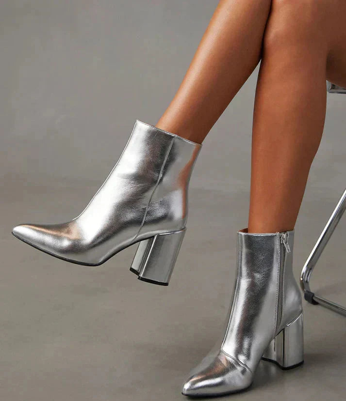 Bottines Femme à Talon Bloc au Style Élégant